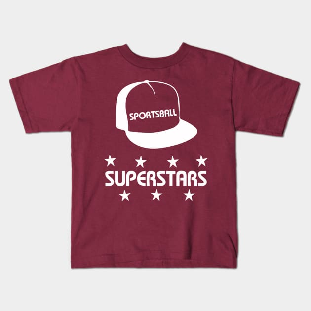 Sportsball Superstars Kids T-Shirt by Friend Gate